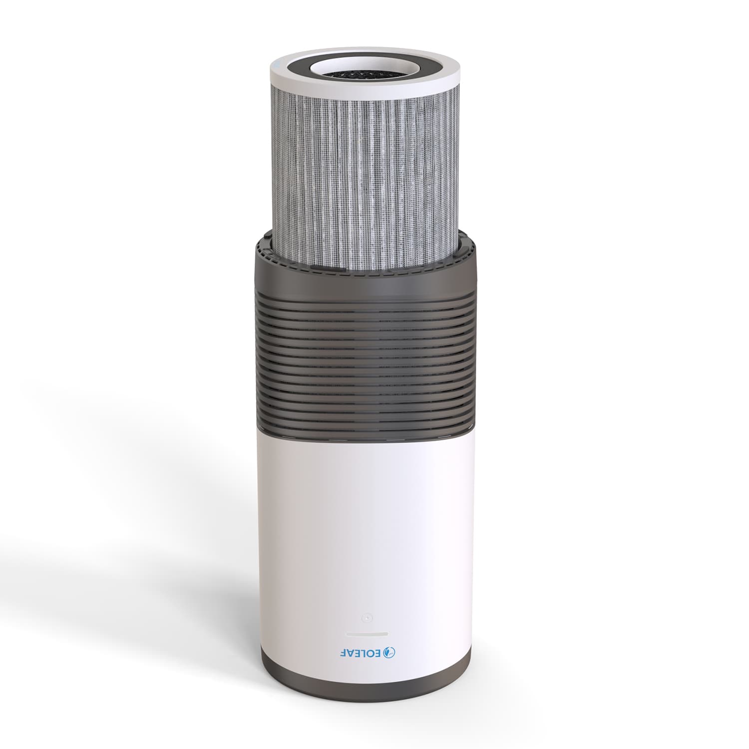 Eoleaf's AEROPRO 100 air purifier with its filter sticking out the top