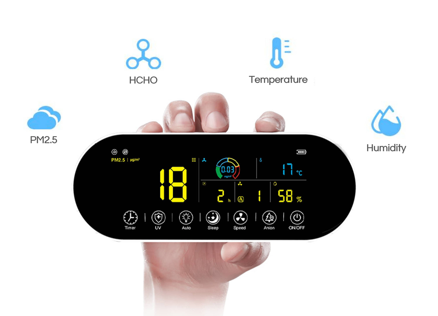 Eoleaf's bluetooth terminal offers real-time air quality data