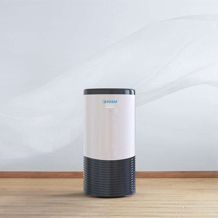 The AEROPRO 100 air purifier in a home