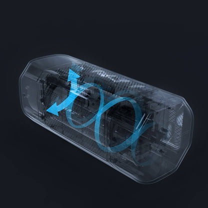 Air circulation illustration of the Pure CAR air purifier