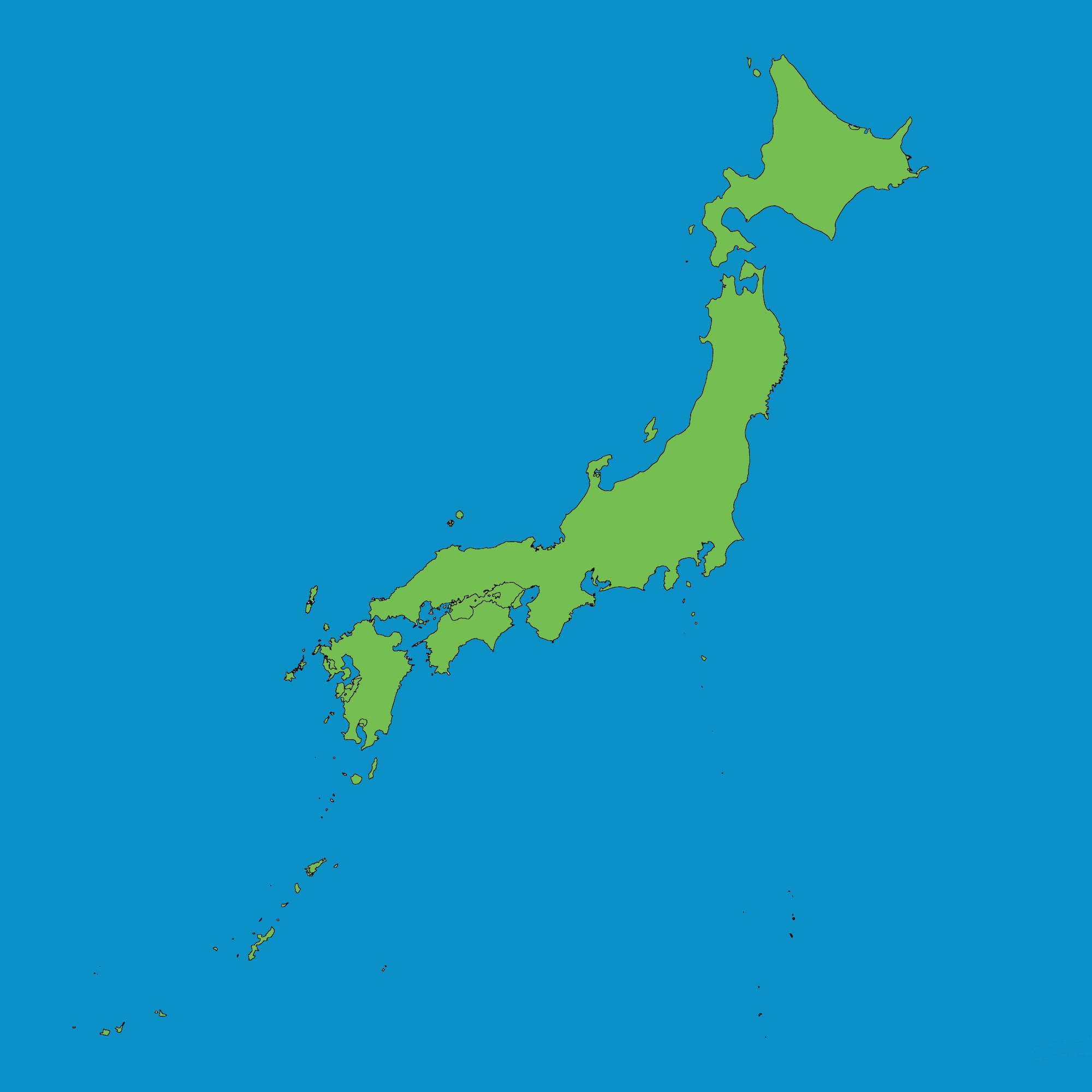 A map of Japan