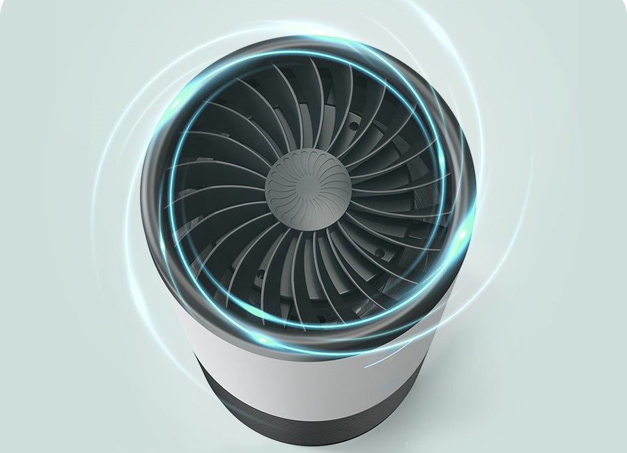 AEROPRO 100 air purifier - top view